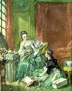 Francois Boucher the haberdasher oil painting reproduction